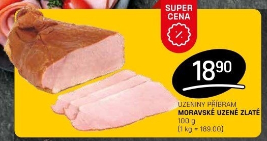 Moravské uzené zlatéPříbramská uzenina