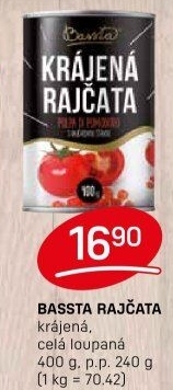 Rajčata krájená Bassta