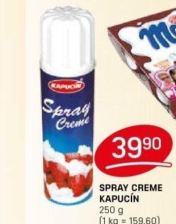 Šlehačka ve spreji Kapucín