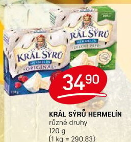 Sýr Hermelín Král sýrů