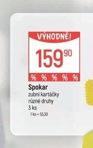 Spokar zubní kartáčky různé druhy 3 ks