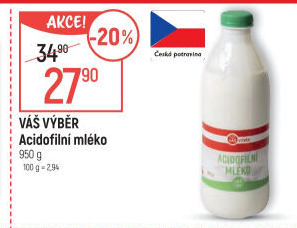 Acidofilní mléko Váš Výběr