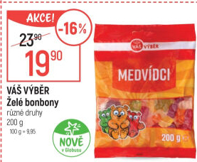 Bonbony želé Váš Výběr