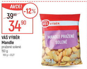 Mandle pražené Váš Výběr