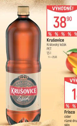 Pivo světlý ležák Královský 12° Krušovice
