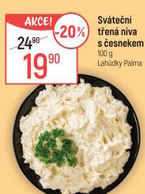 Pomazánka sváteční třená niva s česnekem