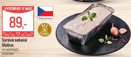 Sekaná syrová Globus