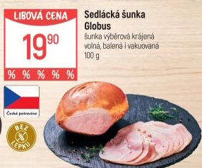 Šunka sedlácká výběrová Globus