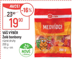 Bonbony želé Váš Výběr