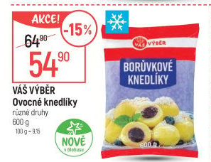 Knedlíky ovocné mražené Váš Výběr