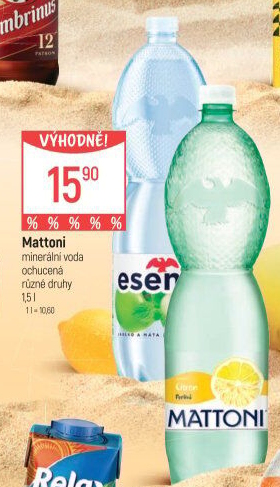 Ochucená voda Mattoni