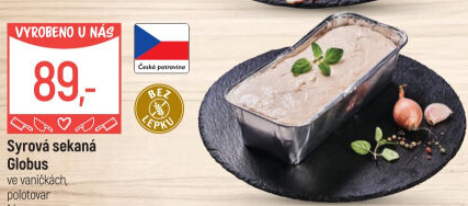 Sekaná syrová Globus
