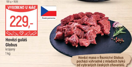 Hovězí maso na guláš Globus