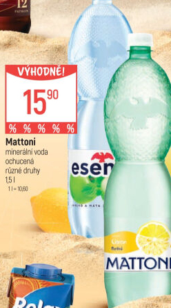 Ochucená voda Mattoni