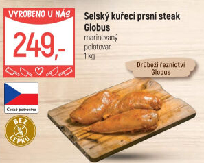 Selský kuřecí steak marinovaný Globus