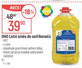 Směs do ostřikovačů letní OHO