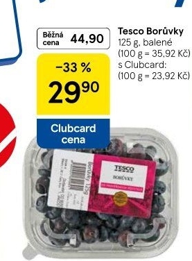 Borůvky Tesco