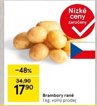 Brambory konzumní rané