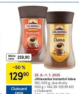 Instantní kávy Jihlavanka