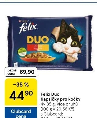 Kapsičky pro kočky Duo Felix Purina