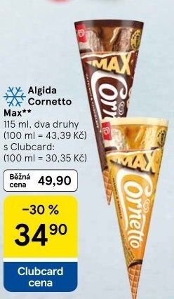 Nanuk kornout Cornetto Max Algida