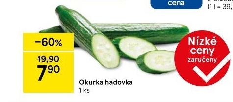 Okurka salátová - hadovka