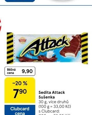 Oplatky Attack Sedita