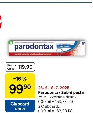 Pasty na zuby Parodontax