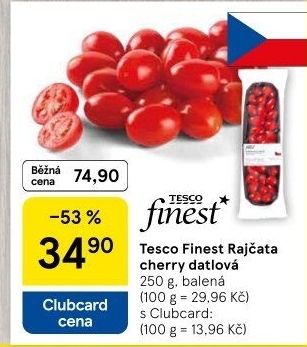 Rajčata cherry Tesco Finest