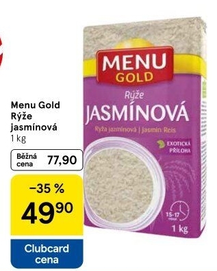 Rýže jasmínová Menu Gold