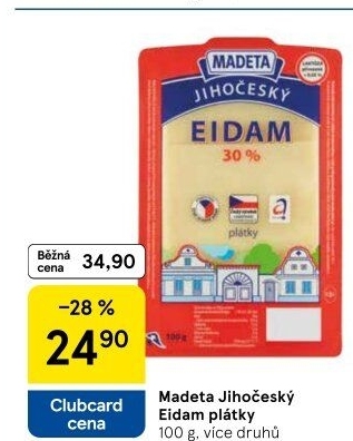 Sýr Eidam Jihočeský Madeta