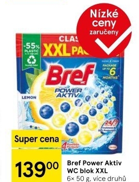 WC blok tuhý Power Aktiv Bref