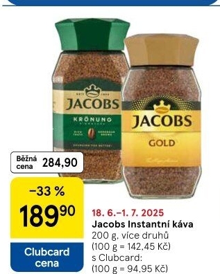 Instantní kávy Jacobs