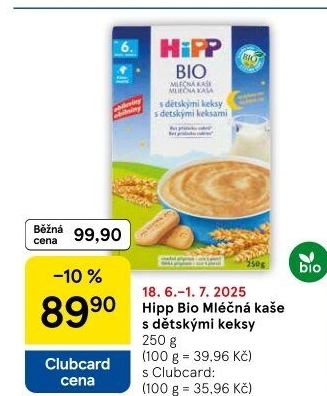 Kaše mléčná Bio HiPP