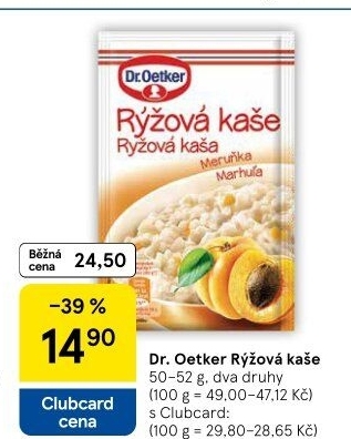 Kaše rýžová Dr. Oetker