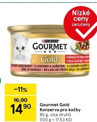 Konzerva pro kočky Gold Gourmet Purina