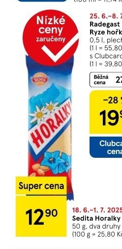 Oplatky Horalky Sedita