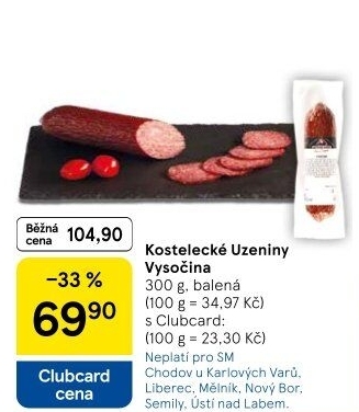Salám Vysočina Kostelecké uzeniny
