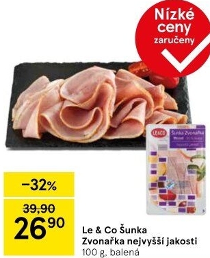 Šunka Zvonařka nejvyšší jakosti LE&