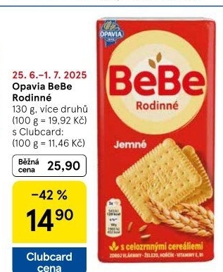 Sušenky Rodinné BeBe Opavia