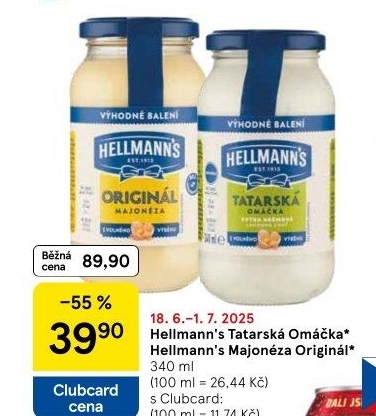 Tatarská omáčka Hellmann'
