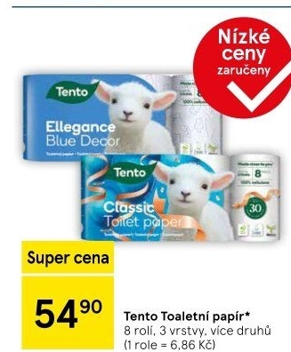 Toaletní papír 3vrstvý Tento