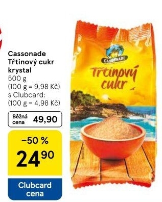 Třtinový cukr Cassonade