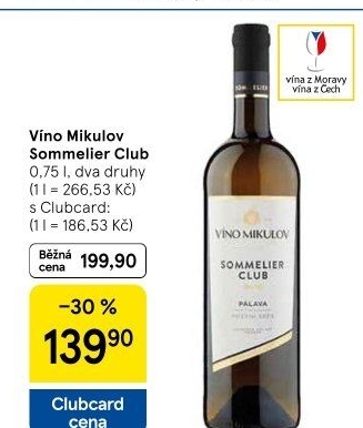 Vína Sommelier Club Víno Mikulov
