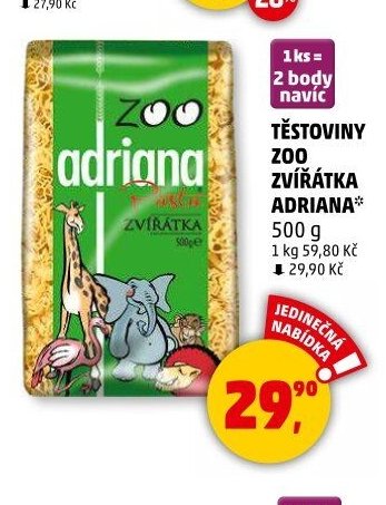 TĚSTOVINY ZOO ZVÍŘÁTKA ADRIANA