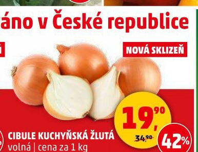 Cibule kuchyňská žlutá