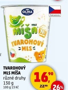Dezert Tvarohový mls Míša Olma