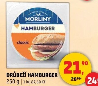 Drůbeží hamburger Morliny