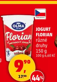 Jogurt smetanový Florian Olma