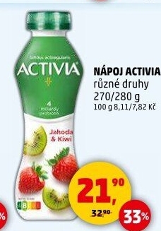 Jogurtový nápoj Activia Danone